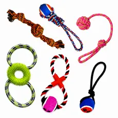 Kit 5 Brinquedo Cachorro Cordas Sortidas para Cachorro Savana Pet - Sortida