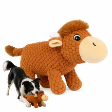Brinquedo para Pet em Pelúcia Boi Macio para Cães e Gatos