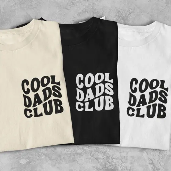 Camiseta Estampada Dia Dos Pais Cool Dads Club Presente Camisa Em Algodão Masculina