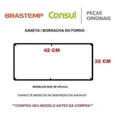 Gaxeta/borracha Do Forno Fogão Brastemp Bfd4tar W10341883