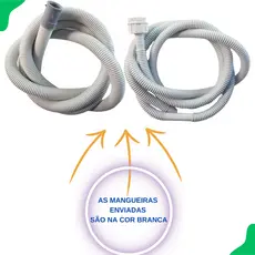 Kit Mangueira de Entrada e Saída 3m Universal para Tanquinho — Flexível e Resistente