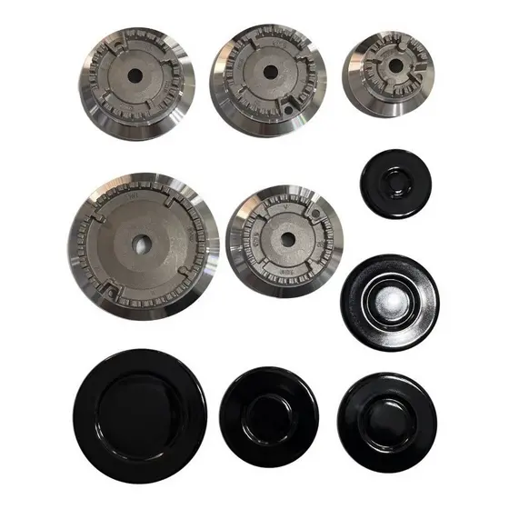 Espalha Chamas + Queimador P/ Fogão Cooktop Fischer 5 Bocas