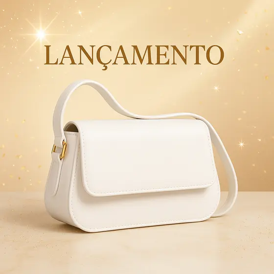 Bolsa Feminina Modelo Baguete Duas Fivela De Ombro Ali Freitas
