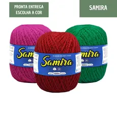 Linha Samira São João 1000m Fio para Crochê 85% Algodão Ne 8/2 Delicado