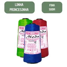 Linha Princesinha Moda 500M/ Box Braids -Tranças Para Cabelo - Crochê - Tricô - Linha Fina