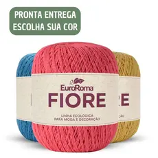 Linha Fiore da Euroroma (Mesma espessura Anne) n°2 - 500m - Crochê / Vestuário / Tricô / Amigurumi