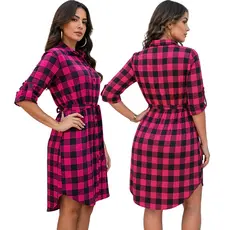 Vestido Chamise Feminino Midi Elegante Social Moda Evangélica Casual Chic Manga Longa Confortável