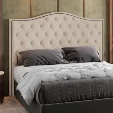 Cabeceira Cama Box Casal 140 cm P05 Grécia Linho Creme - Lyam Decor