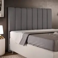 Cabeceira Cama Box Casal 140 cm Dália W01 Linho Cinza Escuro - Lyam Decor