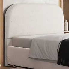 Cabeceira Cama Box King 195cm Orgânica Lanna W01 Linho Cru - Lyam Decor