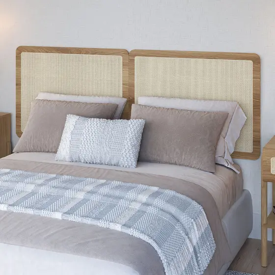 Cabeceira Cama Box Queen Painel Com Telinha 160cm Moss A03 Hanover - Lyam Decor