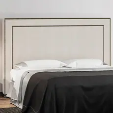 Cabeceira Cama Box Casal King 195 cm P05 Berlim Linho Creme - Lyam Decor