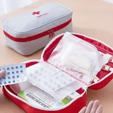 Necessaire Primeiros Socorros Porta Remédio Kit Viagem
