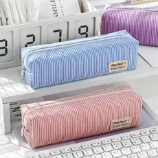 Estojo De Lápis De Veludo Simples E Fofo Caixa De Papelaria Niche Bolsa