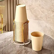 Suporte Simples Para Copos Acrílico Descartável De Chá De Água Prateleira Com Canecas Mais Longo Organizador Doméstico