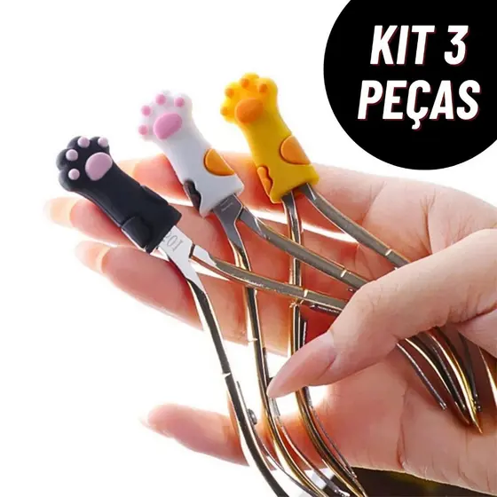 Kit 3 Protetores De Bico Alicate/Lapis PATINHA Silicone Conjunto (PRETO+BRANCO+AMARELO)
