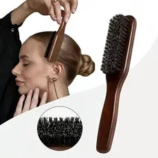Escova Escovinha Pente Madeira Barba Cabelo Bigode Disfarce