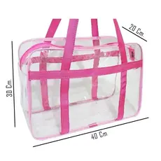 Bolsa Cristal Transparente P/ Maternidade, Praia, Viagem, Piscina Gramatura 0.20