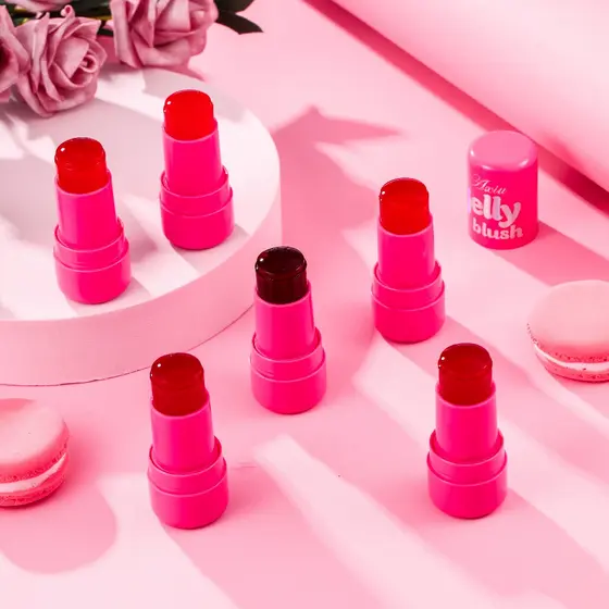 🌸Axiu-n🌸 blush stick Multifuncional blush bastao Jelly Tint Blush Stick À Prova D'água Mate Natural Rosa