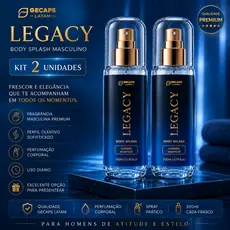 Kit 2 LEGACY 200ml | Body Splash Masculino Premium | Presente para Homens