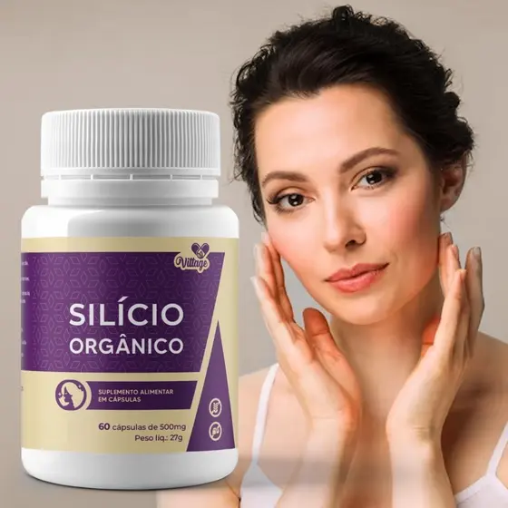 Silício Orgânico 60 cápsulas Beleza da pele e unhas VITTAGE