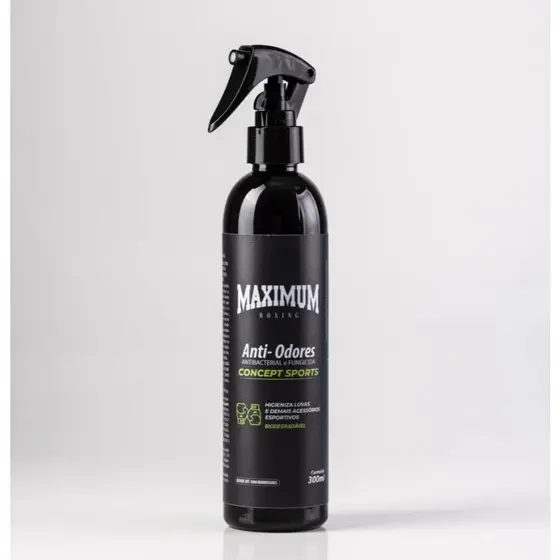 Spray Higienizador Antibacteriano E Anti-odor 300ml Maximum PARA LUVAS KIMONOS