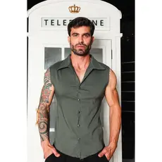 Camisa Masculina JotaVê Modelo Machão Branca Moda Masculina Casual Festa