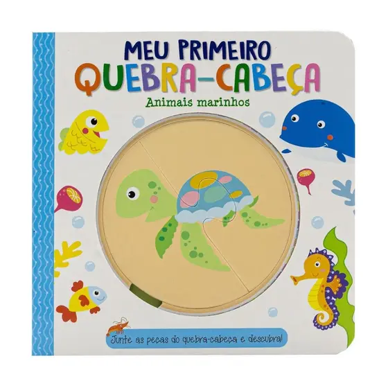 Meu Primeiro Quebra-Cabeça - Animais Marinhos - Pé da Letra