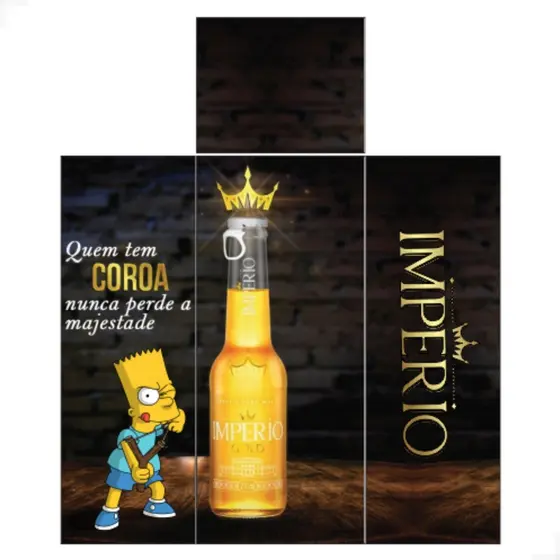 Adesivo Geladeira Personalizado Envelopamento  Teto Cerveja Imperio 2