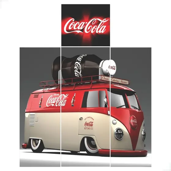 Adesivo Envelopar Geladeira Personalizado Teto Coca Cola 2