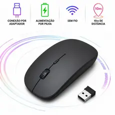 Mouse Sem Fio Portátil Pilha Notebook Windows mac Linux