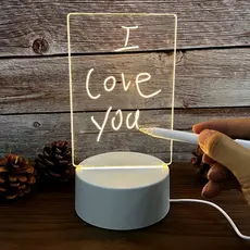 Luminária Led Escrever De Caneta Lousa Quadro Mesa Anotações