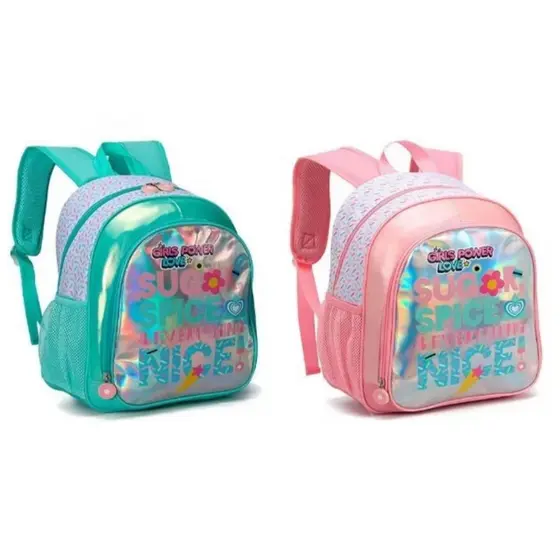 Mochila Sugar Spice Feminina Escolar Girls Power