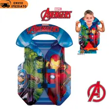 Colete Salva Vidas Inflável Infantil Boia Vingadores Avengers