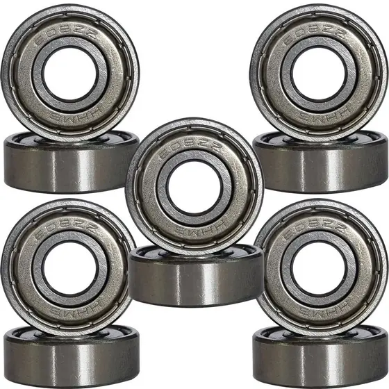 Kit 20 Rolamentos 608ZZ 608 Semi Profissional Abec - Skate, Patins, Longboard e Patinete