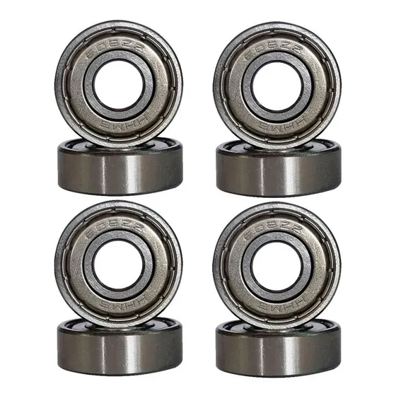 Kit Rolamento 608ZZ 608 Semi Profissional Abec - Skate, Patins, Longboard e Patinete - 8 Unidades