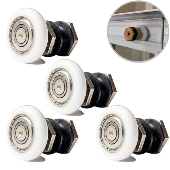10 Roldanas Excêntrica para Box Vidro 8 a 10mm Com Rolamento