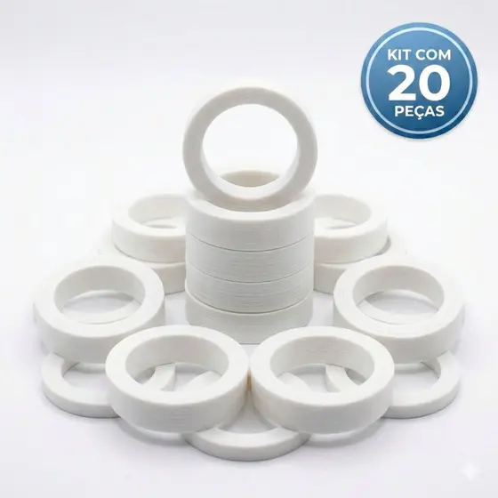 Kit 20 Calço Bucha Plástico Rolamento Ventilador 608 Suporte Substitui Buchas