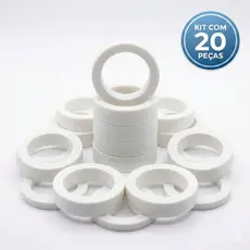 Kit 20 Calço Bucha Plástico Rolamento Ventilador 608 Suporte Substitui Buchas