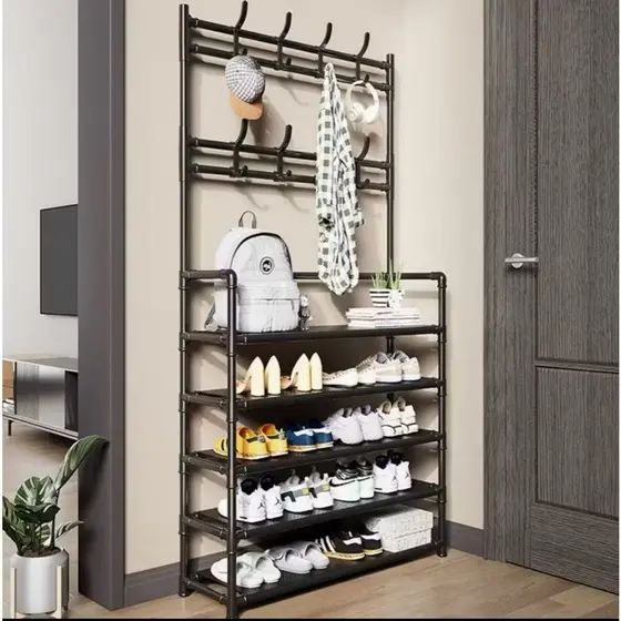 Arara de Roupas 5 Andares 60cm – Estrutura Reforçada com Tubo Grosso, Fácil de Montar