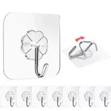 kit 12/24/36 Ganchos Adesivos Universais: Praticidade e Resistência para Sua Casa