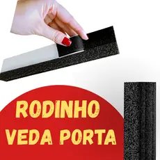 Veda Porta Rodinho 80cm | Contra Insetos e Poeira | Fácil Instalação