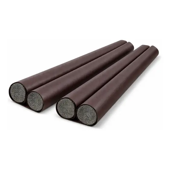 Kit 2 Veda Porta Marrom Rolinho 80cm Impermeável Anti Inseto