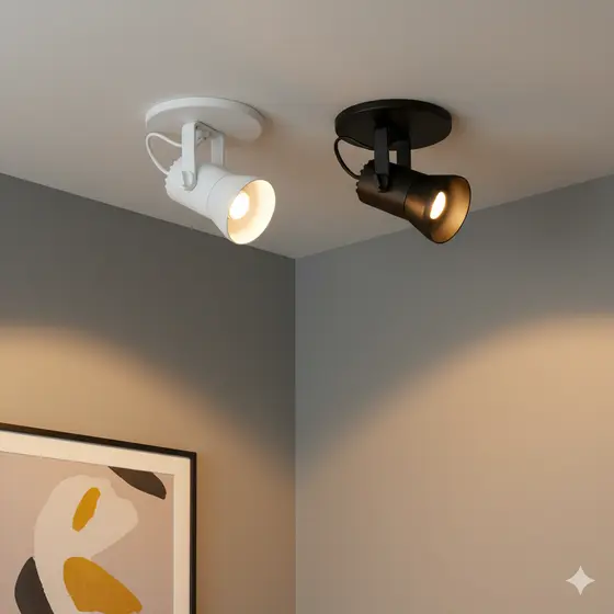 Spot Simples Bliss Sobrepor Luminária Teto Parede Casa Bocal E-27