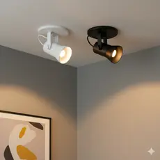 Spot Simples Bliss Sobrepor Luminária Teto Parede Casa Bocal E-27