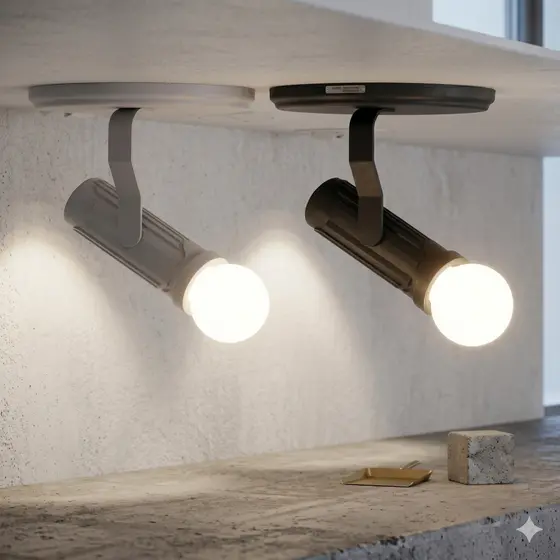 Spot Simples Lumi Sobrepor Luminária Teto Parede Casa Bocal E27