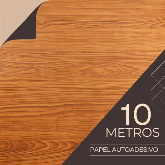 Papel De Parede Adesivo Madeira Sala Quarto Banheiro Hall Autocolante Premium 10m x 45cm