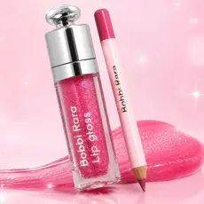 Kit Gloss Labial + Lápis Labial Kit Completo Brilho Espelhado Hidratante Contorno Definido Longa Duração