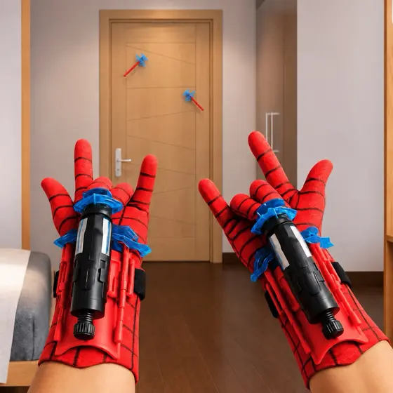 Brinquedo Infantil Luva Homem Aranha Lança Teia Spider Man