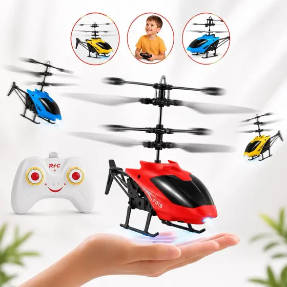 Helicóptero Voador Controle Remoto Sensor Recarregável Brinquedo